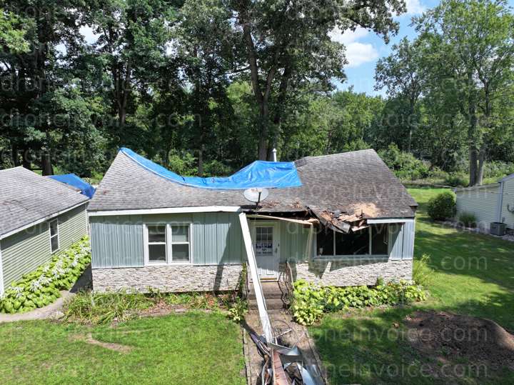 Cover for Damaged House