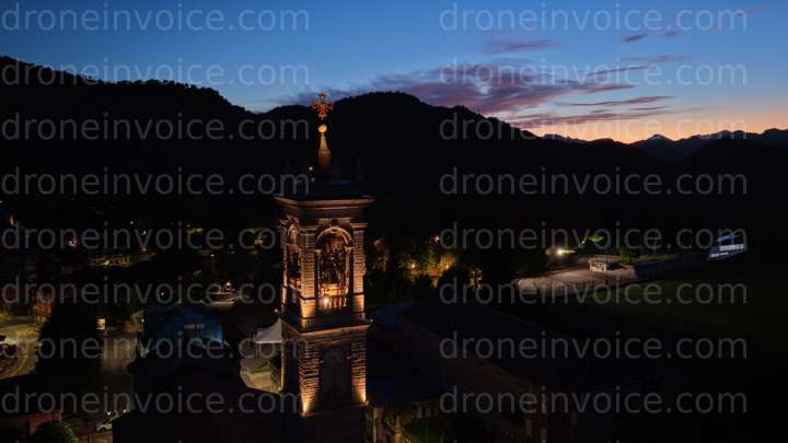 Cover for Sunset over Selvino, Italy, with Bergamo in the backround