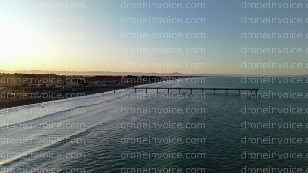 Cover for New Brighton Pier Chrsitchurch New Zealand at Sunset