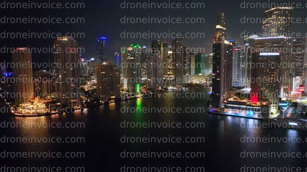 Cover for Miami Skyline at night
