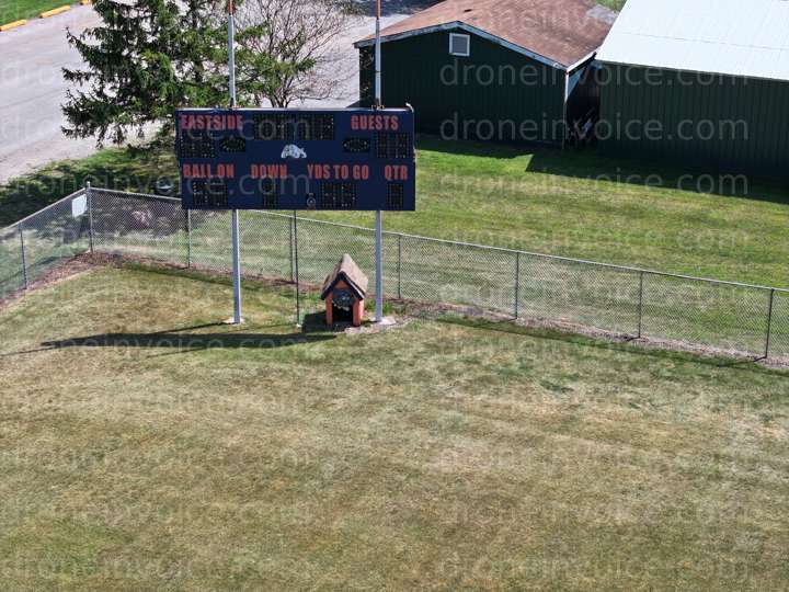 Cover for Scoreboard with a Doghouse underneath