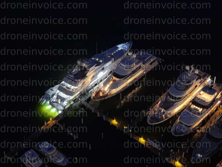 Cover for Luxury Yachts at Night