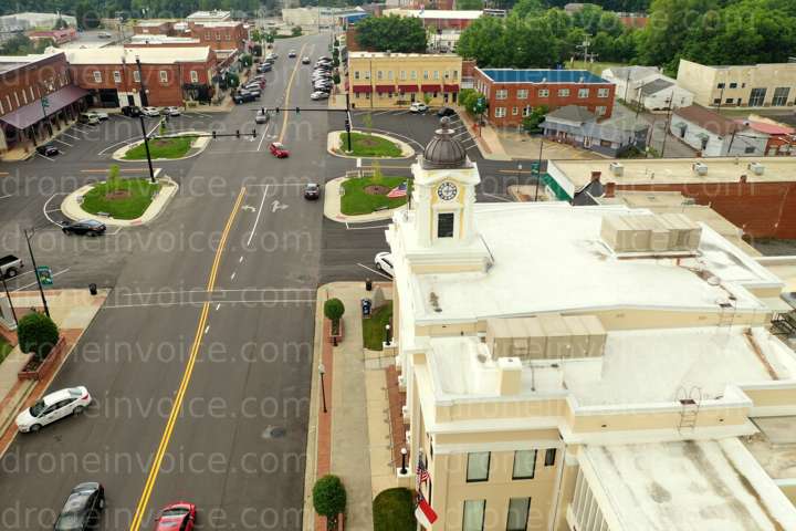 Cover for Mocksville Square from above