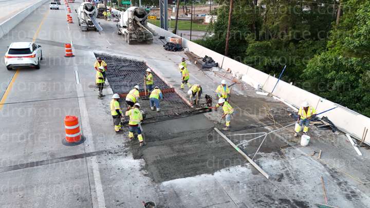 Cover for DMC Drone Operations - Construction Progress at Hardy Toll Road for AKV (Spring, TX)