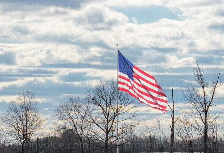 Cover for American flag in Thornburg